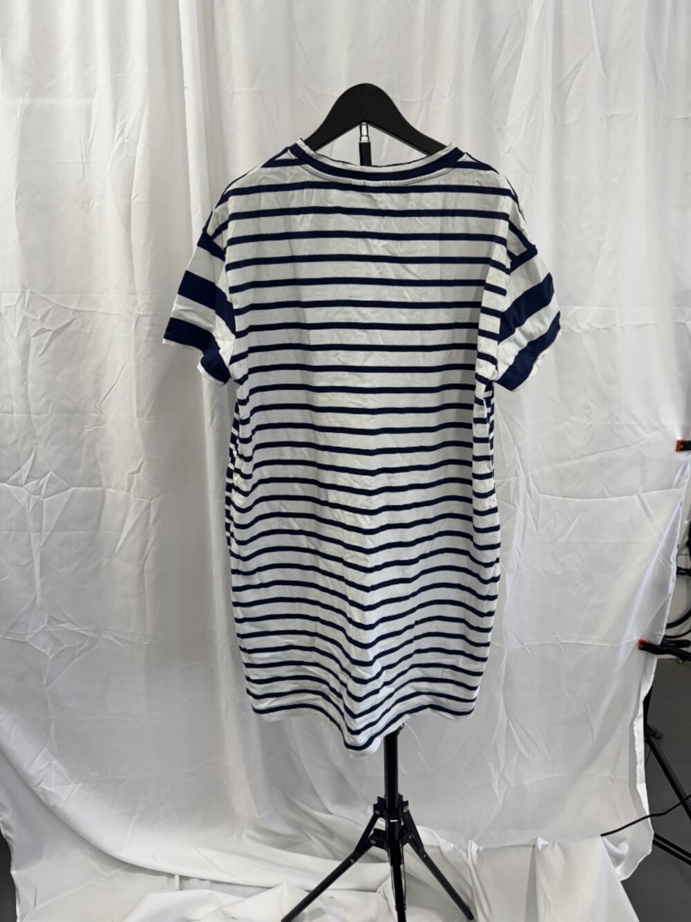 Gap Navy White Stripe T-Shirt Sheath Dress Nautical Coastal Sz XL - Picture 5 of 10